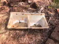 Cast iron sink