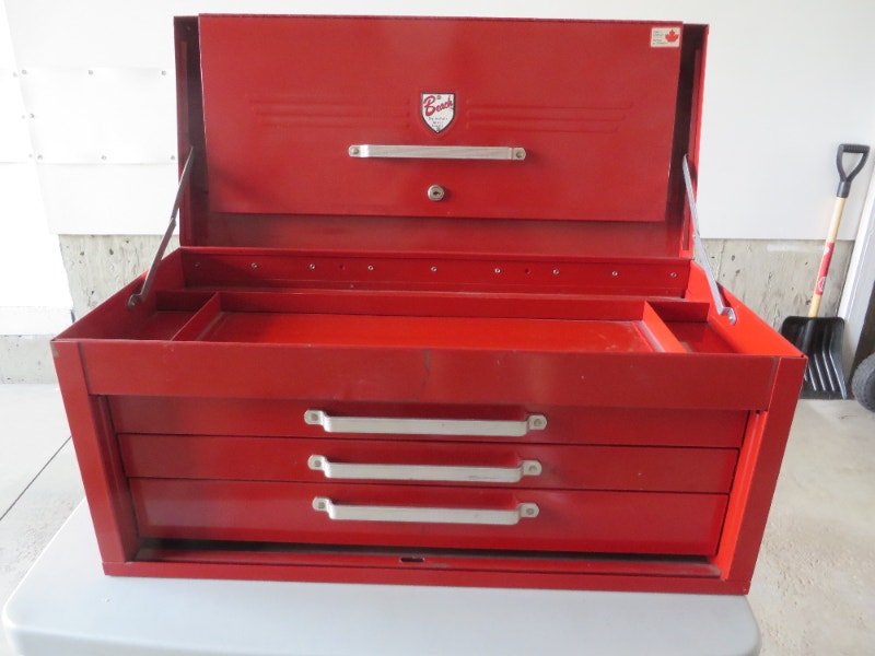 BEACH HEAVY CONSTRUCTION 3 DRAWER TOOL CHEST Tool Storage & Benches