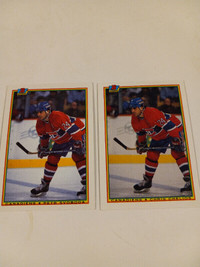 1990 Bowman Hockey Chris Chelios Name Error Card Mint Lot 2 HOF