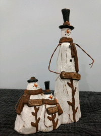 Vintage Christmas decorations/ Christmas figurines/snowman/bells