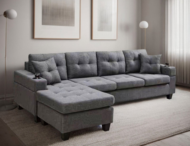 Most Selling Top Elegant Style Four-Seater Sectional Sofa Sale in Couches & Futons in Oshawa / Durham Region - Image 2