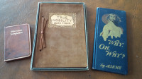 3 Older Collectible Small Books, Longfellow, Twain, Askme