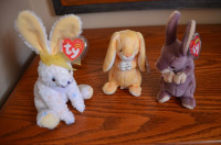 Ty Beanie Babies *Retired & Rare* - Lot of 6 Bunnies