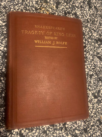 Antique Book from 1908-Shakespeare's Tragedy of King Lear