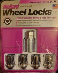 Wheel lock lug nuts