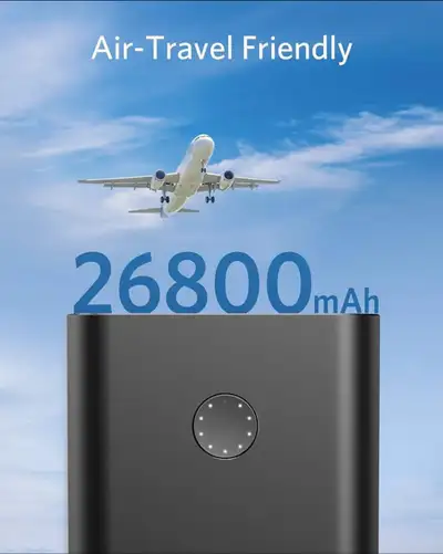 Anker PowerCore+ 26800mAh PD 45W Powerbank charger. USB-C and USB-A. AIR TRAVEL FRIENDLY. This is th...