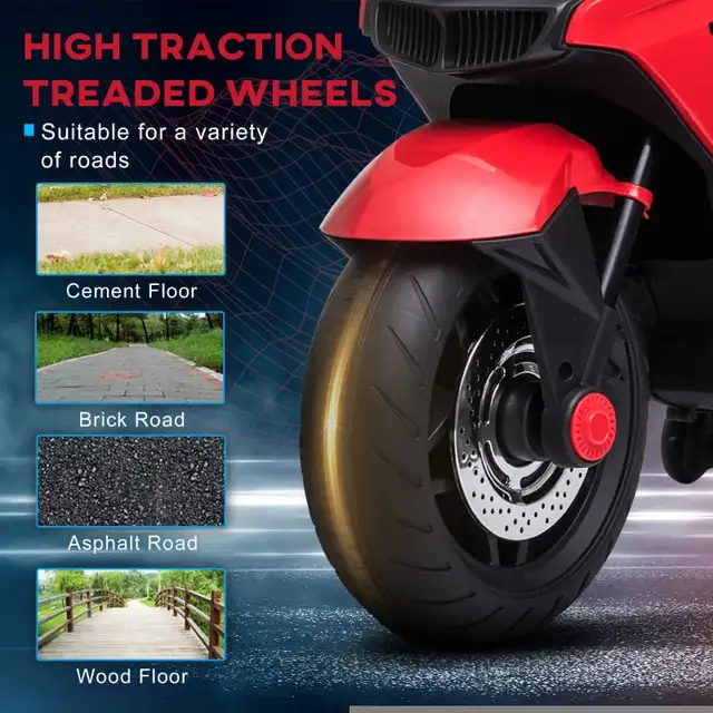 Large 12V Kids Motorcycle for upto 66lbs in Toys & Games in Markham / York Region - Image 7