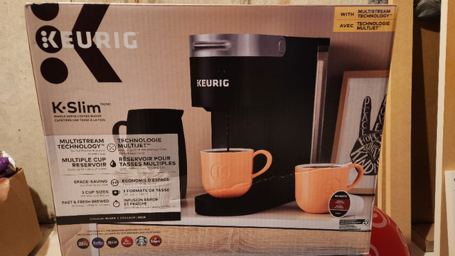 Keurig (K-Slim) Single Serve, K-Cup Pod Coffee Maker, BRAND NEW in Coffee Makers in Markham / York Region