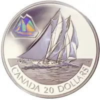 2000 Canada $20 Sterling Silver Coin The BLUENOSE