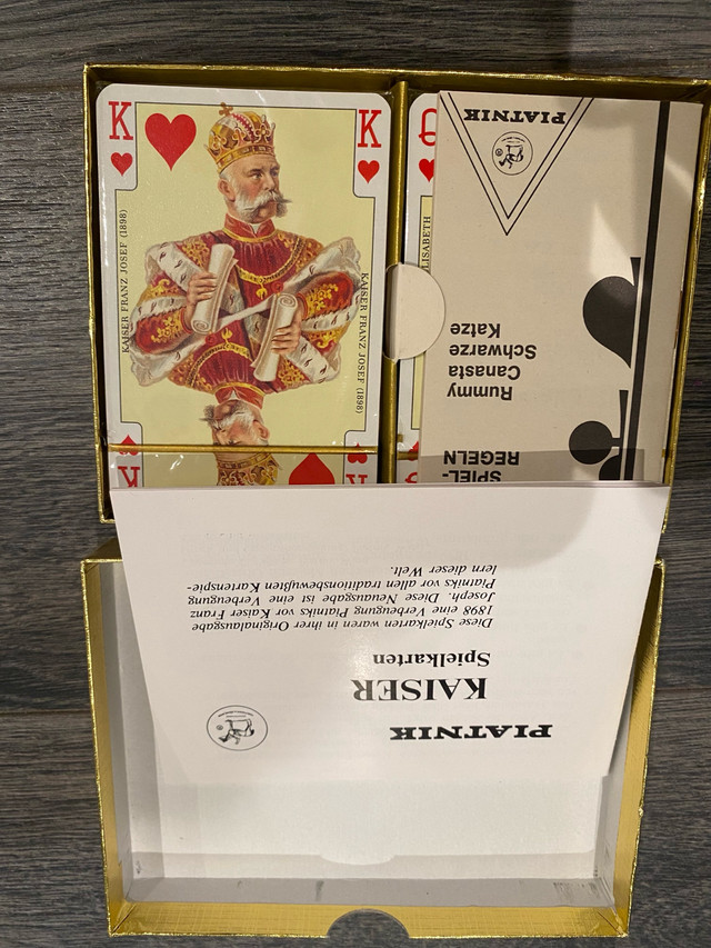New Vintage Piatnik Austria Imperial Playing Cards in Arts & Collectibles in Markham / York Region - Image 3
