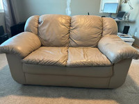 Two and Three seater leather couch.
