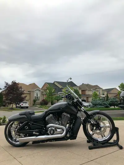 Harley Davidson Vrod Muscle (Body Panel), painted in chrome black.