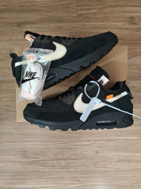 Off-White Air Max 90 Black size 10 lightly worn