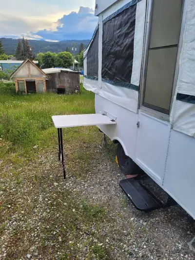 Tent trailer for sale needs a bit of work but can still go camping with it the way it is propane hea...