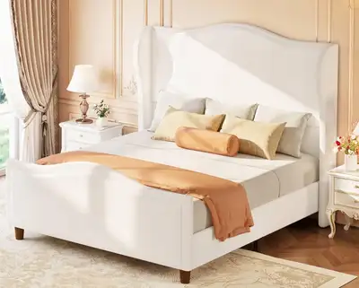 koorlian Queen Bed Frame with Headboard and Footboard, View more