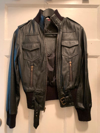 Size 14 Youth, High Quality, Pure Ethiopian Leather Jacket