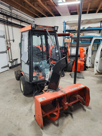 Snow blower  with heated cab