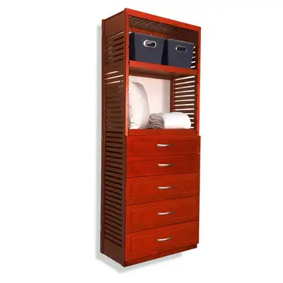 John Louis Closet System Drawers - NEW Solid Wood (x8), View more