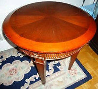 Bombay Company - Round Accent Table - Warm Chestnut