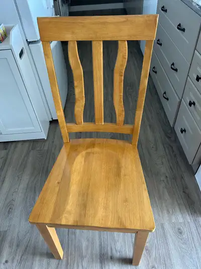 2 Wooden Dining Chairs, View more