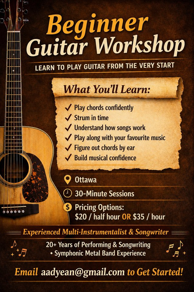 Beginner Guitar Lessons!440611818963609600