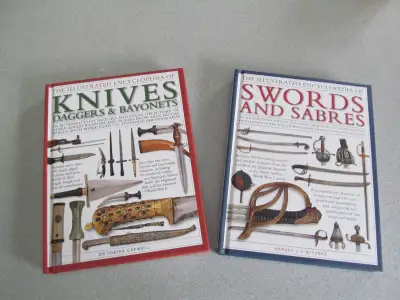 RARE COMPLETE ENCYCLOPEDIA ON KNIVES AND SWORDS, SET OF 2 BOOKS!, View more