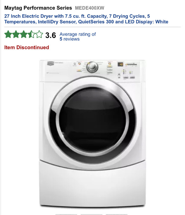 Used in excellent condition-dryer in Washers & Dryers in Ottawa
