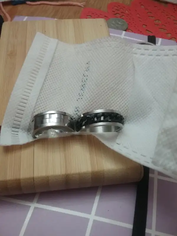 3 mens stainless steel ri gs all like new hurry they wont last in Jewellery & Watches in City of Halifax - Image 3