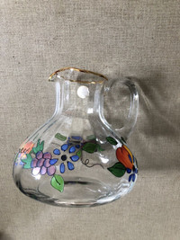 Romanian crystal water/juice jug-beautiful condition 
