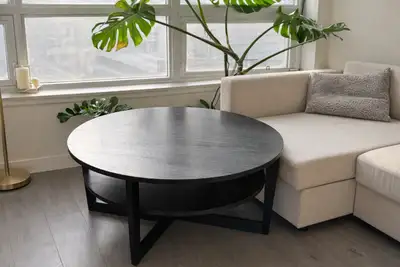 IKEA Round Coffee Table with Storage – $65 – Richmond Hill, View more