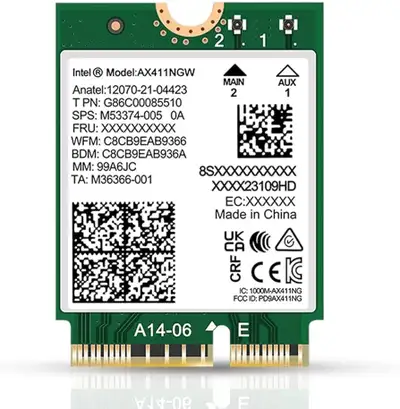 Carte réseau Intel AX411, View more