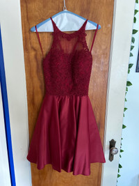 Short Burgundy Dress