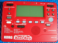 KORG BEAT BOY DRUM MACHINE RECORDER TUNER FOR MUSICIANS