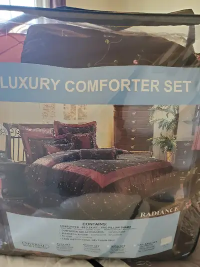 7 piece luxury comforter set, View more