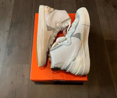 Nike Blazer Mid sacai White Grey - Size 9, View more