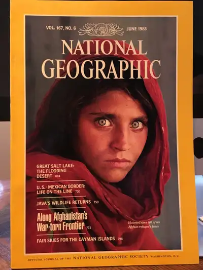 The Afghan Girl with green eyes cover, View more