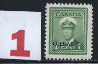 TIMBRES CANADA No. O-1 Bel Assortiment (LKM8644FV&?43dCX))