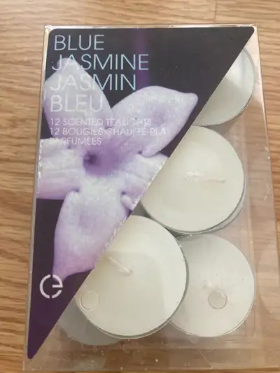 10 Scented tealights - Blue Jasmine, View more