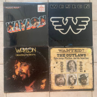 3 Waylon Jennings Records vinyl albums