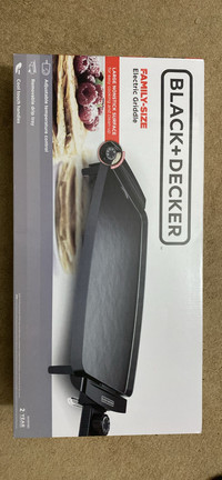 Brand New-Electric Griddle w Removable Temperature Probe, Grill