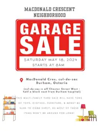 Multi Family Garage Sale!