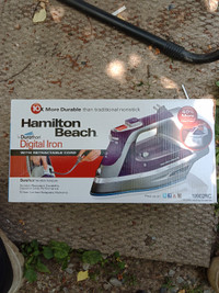 Hamilton Beach Digital Iron With Retractable Cord