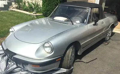 Parting a low miles rust free 1989 Alfa Romeo spider Quadrifoglio , all parts available, Nice set of...