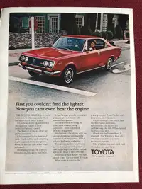 1971 Toyota Mark II Original Ad