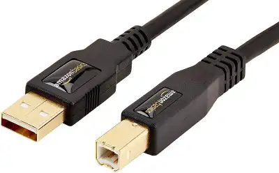 Amazon Basics USB 2.0 A-Male to B-Male Printer Cable – 10 feet, View more