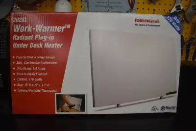 Portable Under Desk Radiant Heater, Model # 202SL / 170W., View more