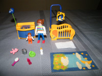 Playmobil chambre de bébé avec lit éléphant