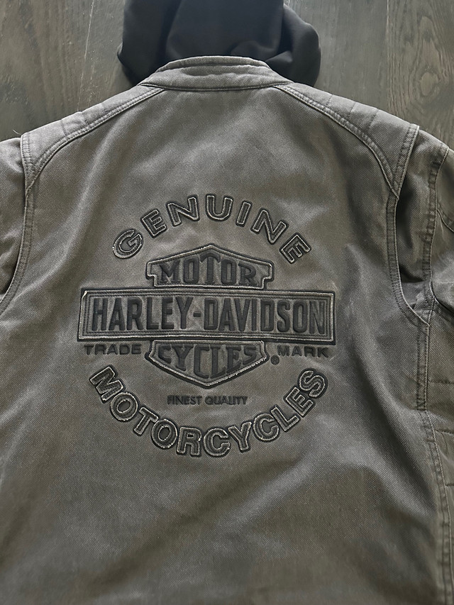 Harley Davidson thinsulate lined biker jacket meduim in Men's in Markham / York Region - Image 4