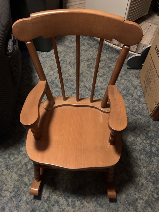 Child’s Wooden Rocker in Chairs & Recliners in Belleville - Image 4