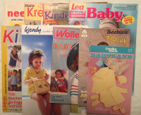 LOT OF 10 CRAFT PATTERNS/BOOKS For BABY/KID